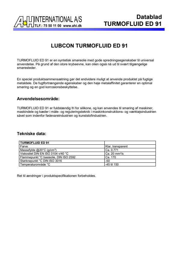 

Turmofluid ED 91

